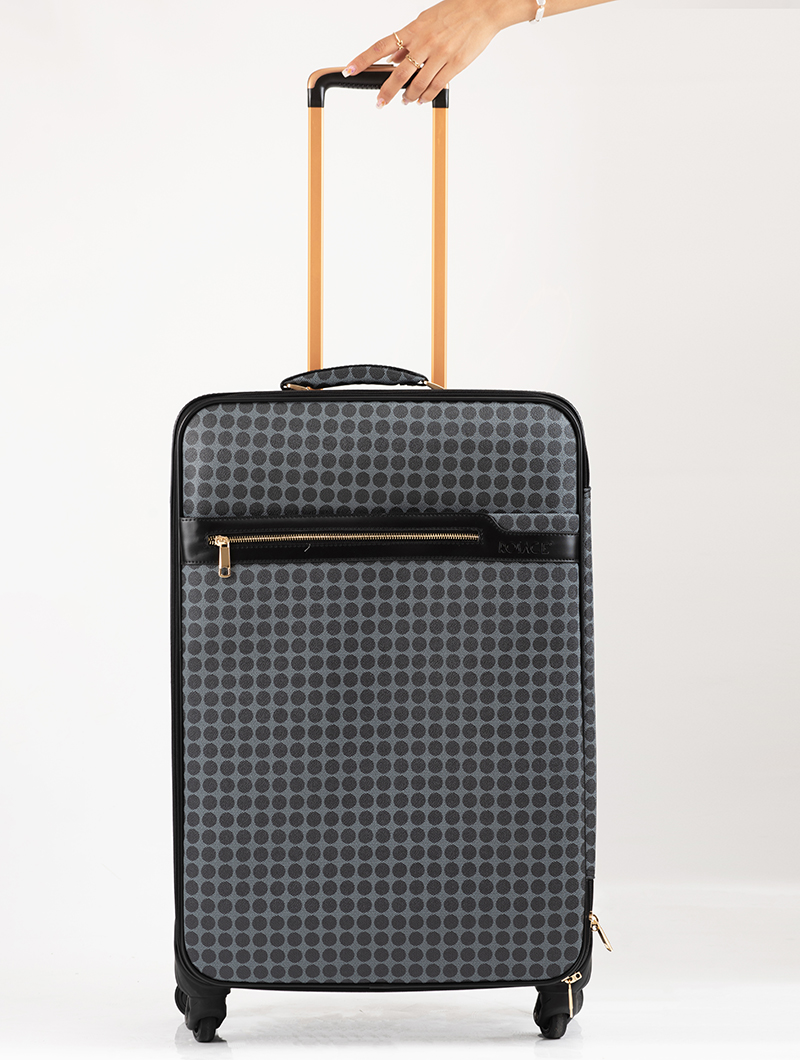 Valise en tissu imprimé L